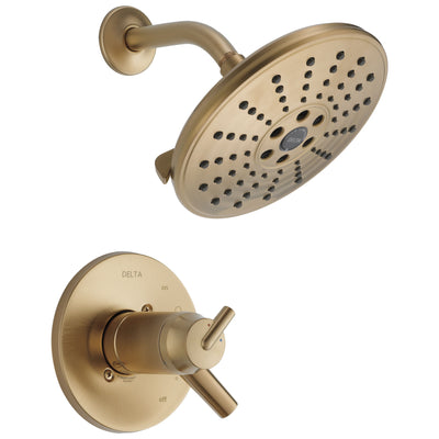 Delta Trinsic Collection Champagne Bronze Thermostatic Dual Temperature / Pressure Control Shower Only Faucet Includes Rough-in Valve with Stops D2254V