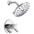 Delta Compel Collection Chrome TempAssure 17T Series ADA Compliant Water Efficient Shower only Faucet Includes Rough-in Valve with Stops D2246V
