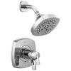 Delta Stryke Chrome Finish 17T Thermostatic Shower Only Faucet Includes Cartridge, Handles, and Rough-in Valve with Stops D3284V