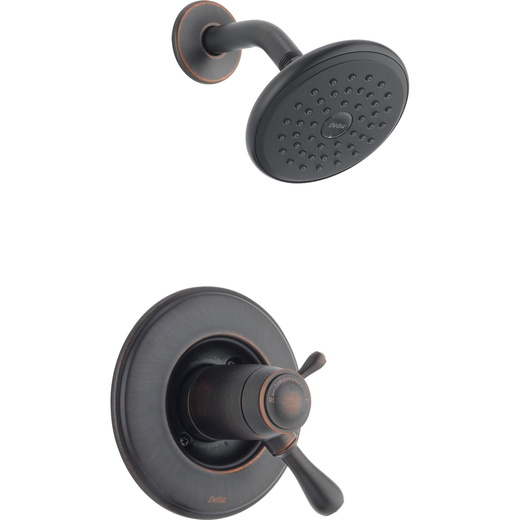 Delta Leland Venetian Bronze Thermostatic Dual Control Shower Faucet Trim 467084