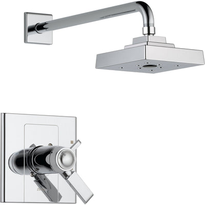 Delta Arzo Dual Control Chrome Modern Thermostatic Shower with Valve D846V