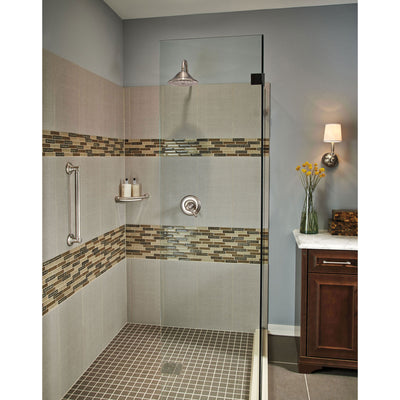 Delta Cassidy Stainless Steel Finish Thermostatic Large Shower Only Trim 584224