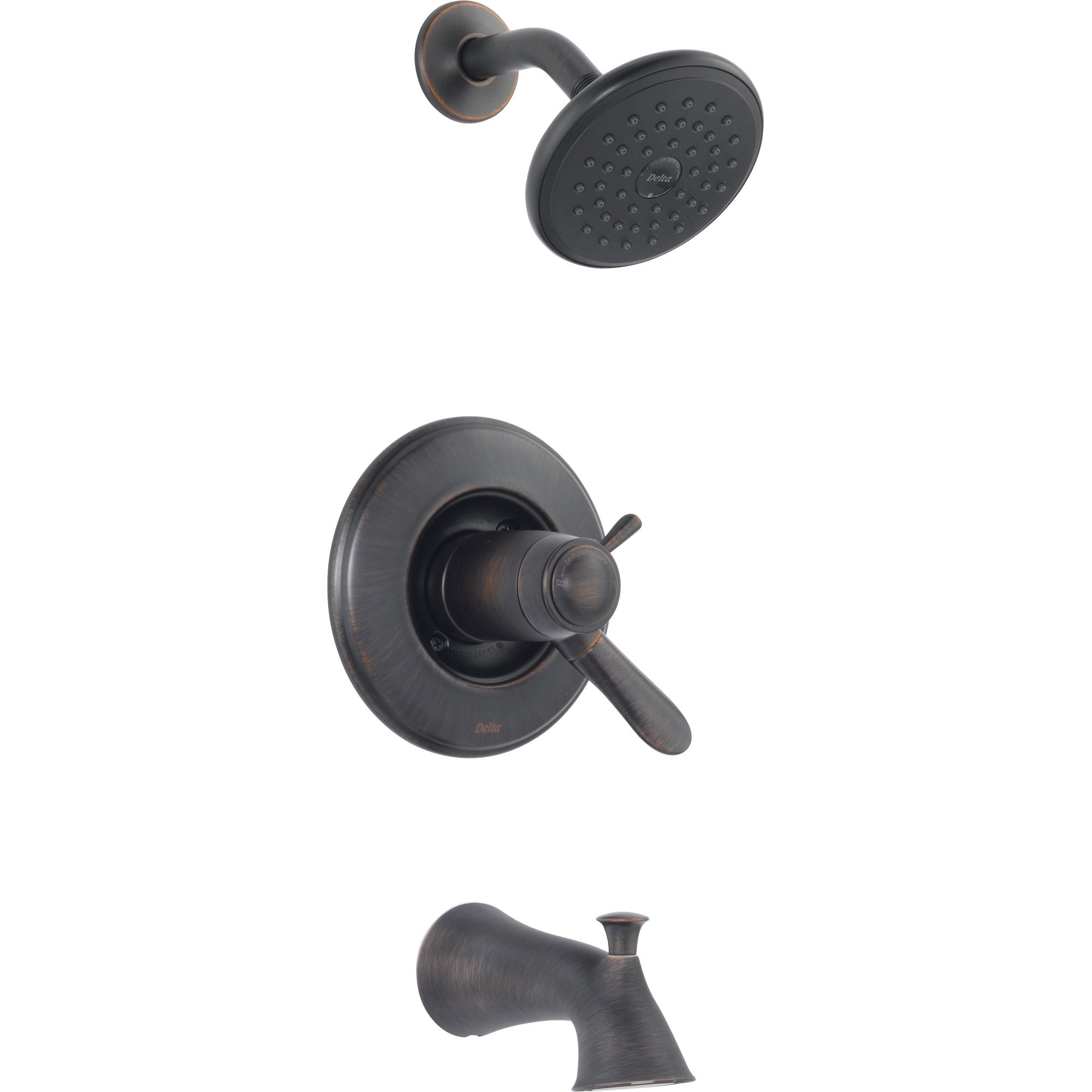 Delta Lahara Thermostatic Two Control Venetian Bronze Tub and Shower Trim 338337