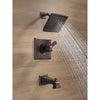 Delta Dryden Venetian Bronze Finish TempAssure 17T Series Water Efficient Tub & Shower Faucet Combination Trim Kit (Requires Valve) DT17T451RBWE