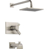 Delta Vero Thermostatic Dual Control Stainless Steel Tub & Shower w/ Valve D532V
