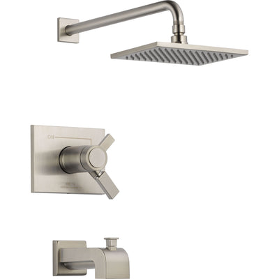 Delta Vero Thermostatic Dual Control Stainless Steel Tub & Shower w/ Valve D503V