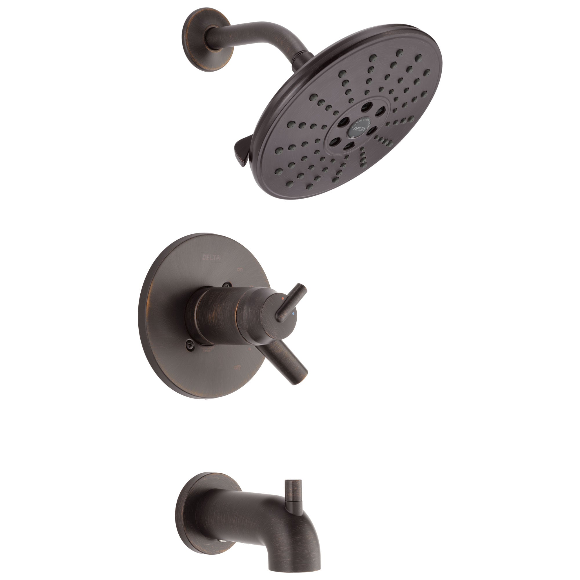 Delta Trinsic Collection Venetian Bronze TempAssure 17T Series Watersense Thermostatic Tub and Shower Combo Faucet Trim (Requires Valve) DT17T459RBH2O