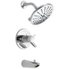 Delta Compel Collection Chrome TempAssure 17T Series Watersense Thermostatic Tub and Shower Combo Faucet Trim Kit (Requires Valve) DT17T461H2O