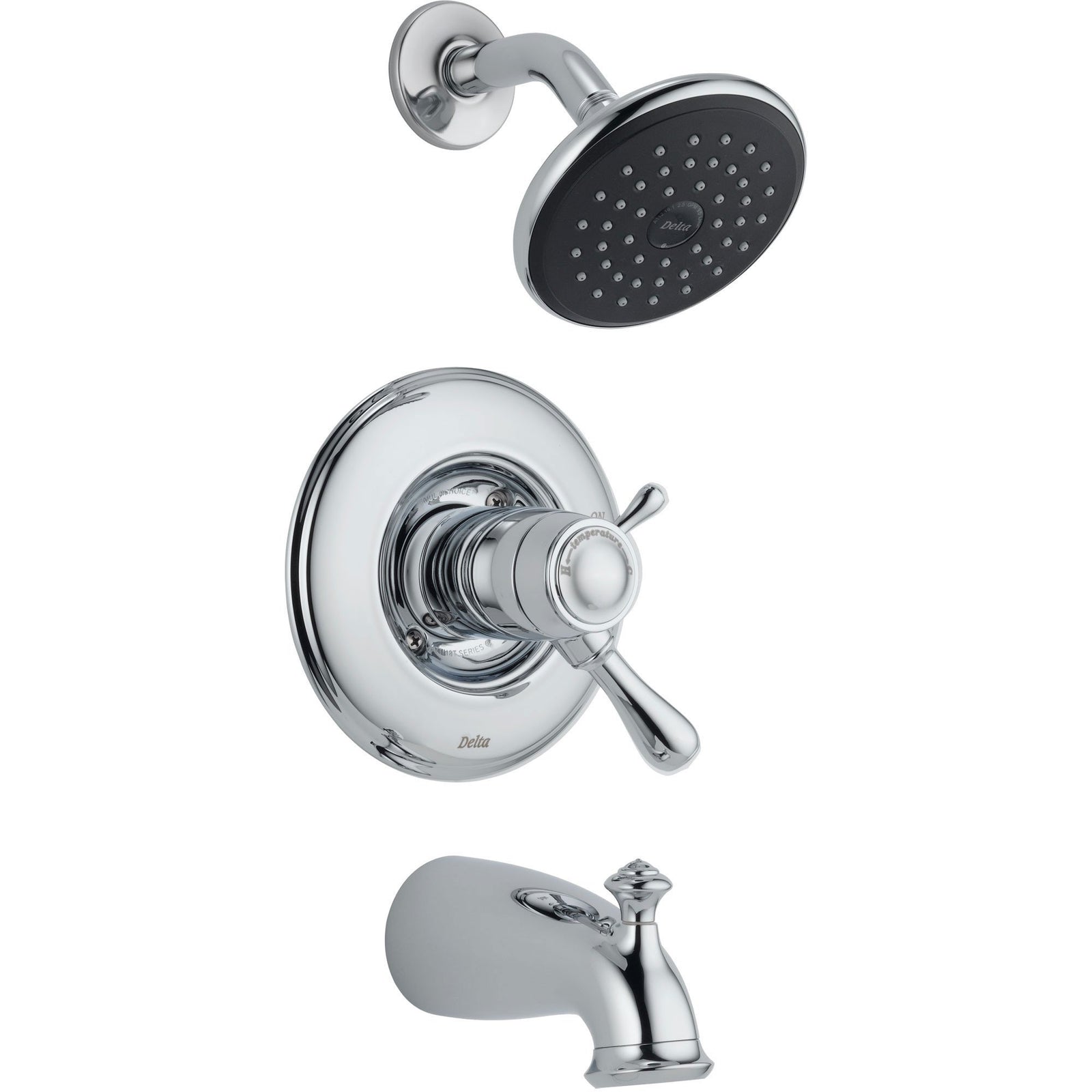 Delta Leland Thermostatic Control Chrome Tub and Shower Faucet with Valve D508V