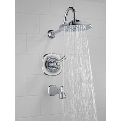 Delta Addison 2-Handle Thermostatic Tub/Shower Faucet with Valve in Chrome D513V