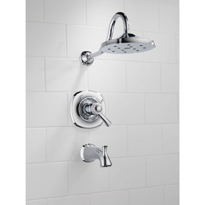 Delta Addison 2-Handle Thermostatic Tub/Shower Faucet with Valve in Chrome D513V