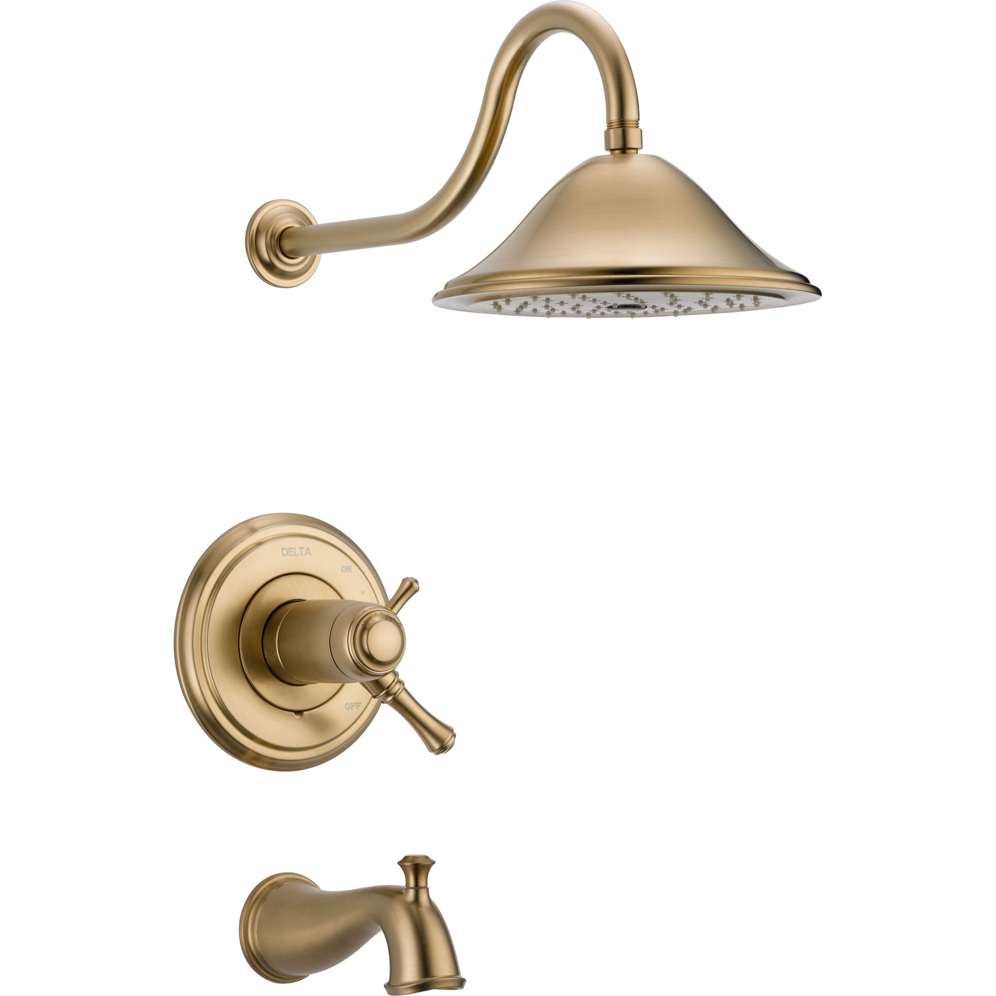 Delta Cassidy Champagne Bronze Dual Thermostatic Large Tub/Shower Trim 584226