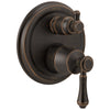 Delta Cassidy Collection Venetian Bronze Shower Faucet Valve Trim Control Handle with 3-Setting Integrated Diverter (Requires Valve) DT24897RB