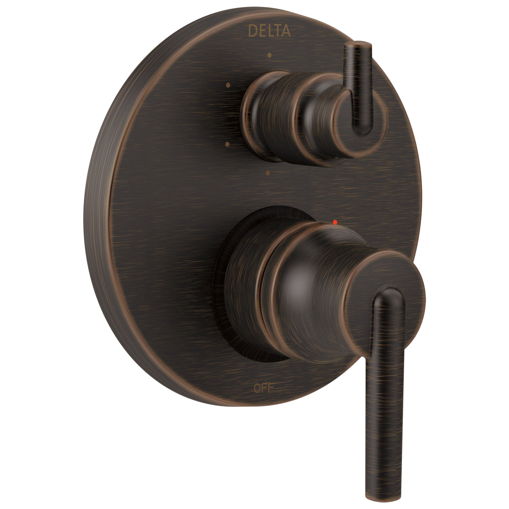 Delta Trinsic Collection Venetian Bronze Monitor 14 Shower Faucet Control Handle with 6-Setting Integrated Diverter Trim (Requires Valve) DT24959RB