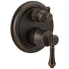 Delta Cassidy Collection Venetian Bronze Traditional Shower Faucet Control Handle with 6-Setting Integrated Diverter Trim (Requires Valve) DT24997RB