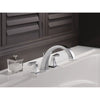 Delta Dryden Modern Chrome 2-Handle Roman Tub Filler Faucet Trim Kit 457109