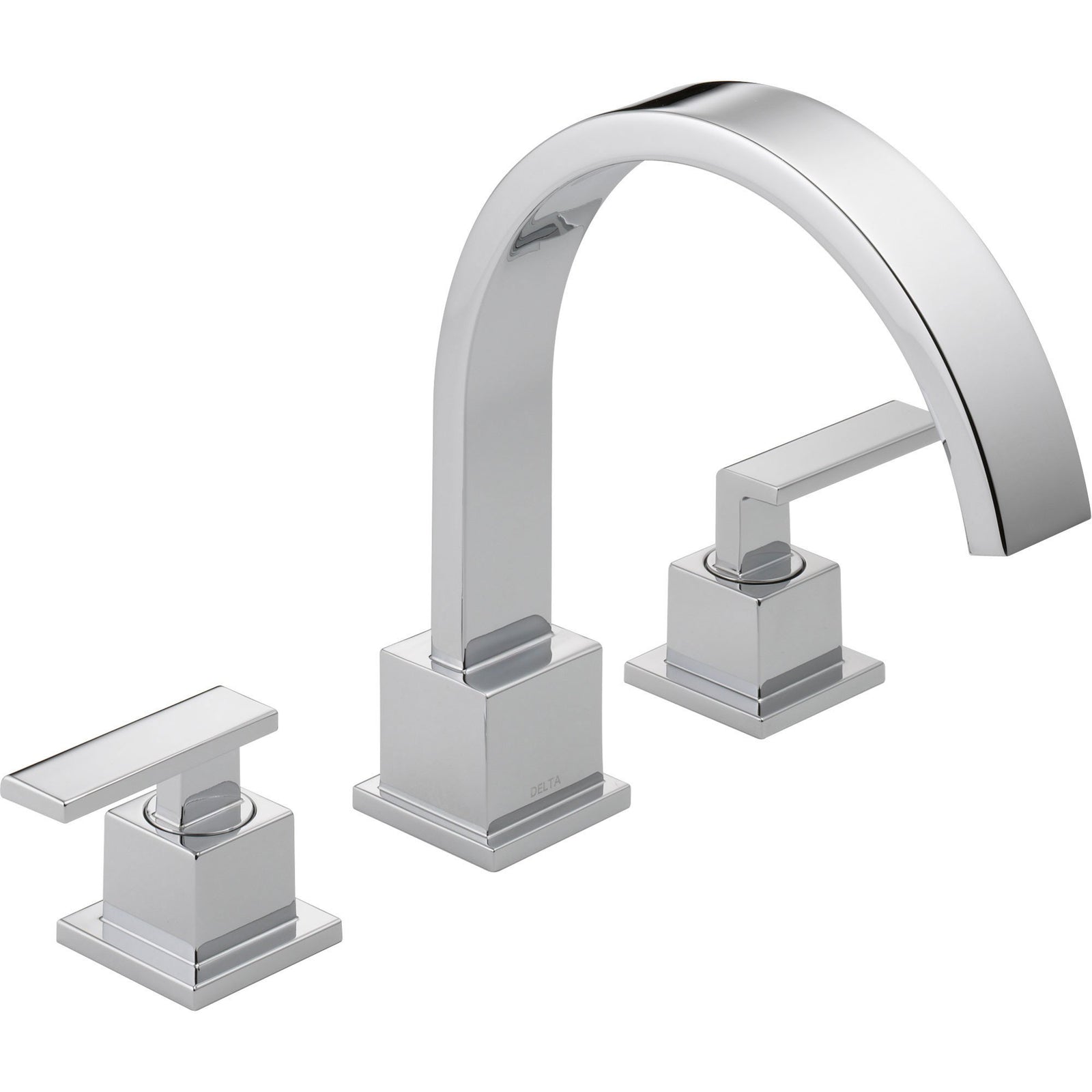 Delta Vero Modern Chrome 2-Handle Roman Tub Filler Faucet Trim Kit 521906