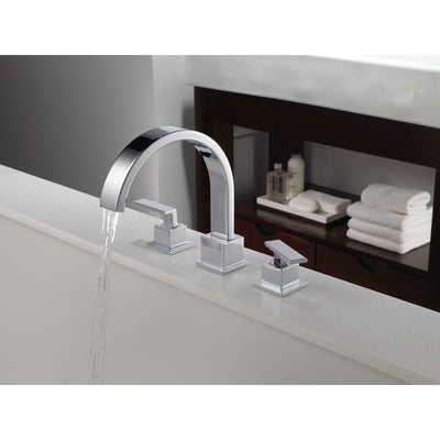 Delta Vero Modern Chrome 2-Handle Roman Tub Filler Faucet Trim Kit 521906