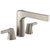 Delta Zura Collection Modern Stainless Steel Finish 3-Hole Roman Tub Filler Faucet Includes Trim Kit and Rough-in Valve D1913V