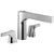 Delta Zura Collection Modern Chrome Finish 3-Hole Roman Tub Filler Faucet Includes Trim Kit and Rough-in Valve D1915V