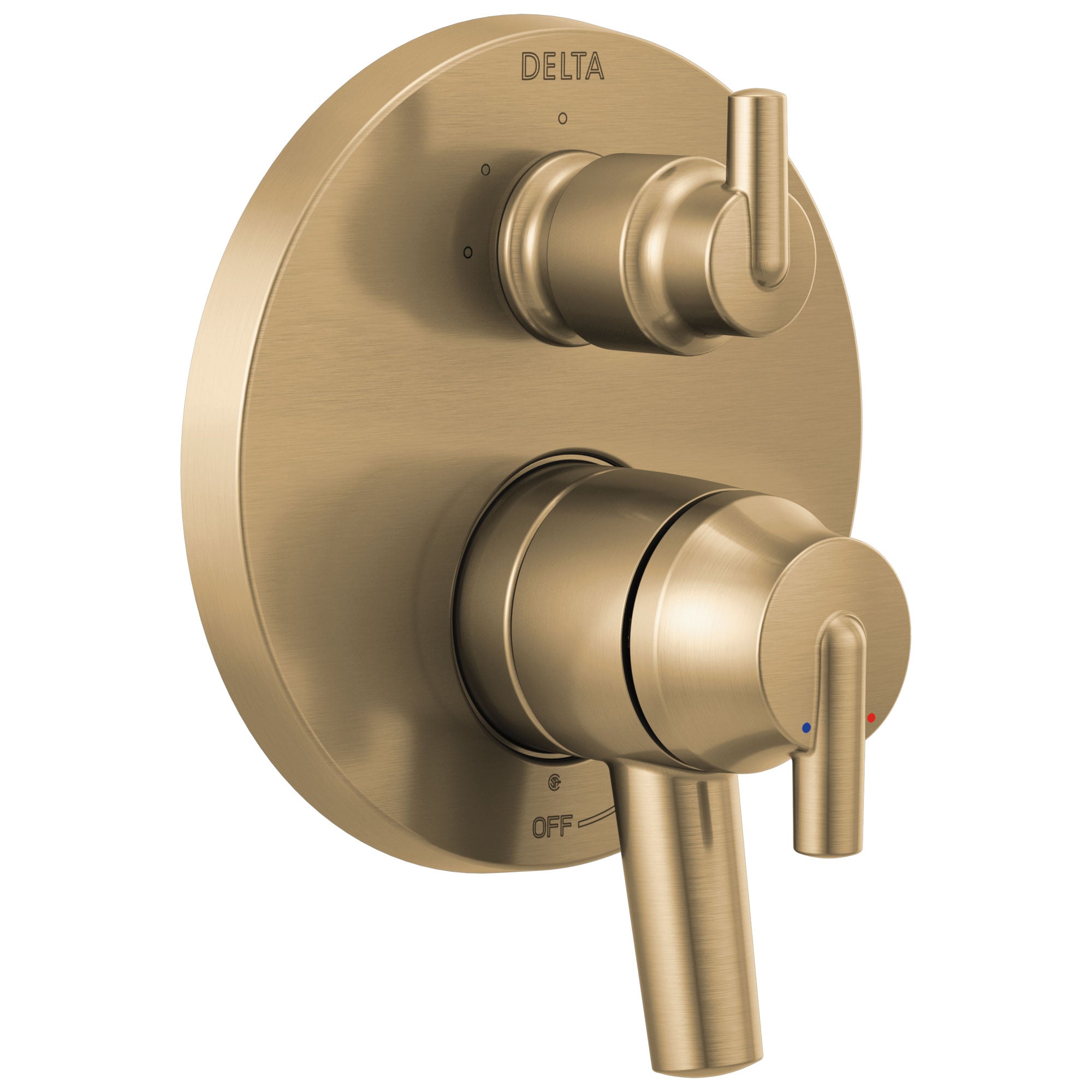 Delta Trinsic Champagne Bronze Finish Contemporary Monitor 17 Series Shower Control Trim Kit with 3-Setting Integrated Diverter (Requires Valve) DT27859CZ
