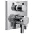 Delta Pivotal Chrome Finish 17 Series Shower Control Trim Kit with 3-Function Integrated Diverter (Requires Valve) DT27899