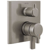 Delta Pivotal Stainless Steel Finish Monitor 17 Series Shower System Control with 3-Setting Diverter Includes Rough-in Valve and Handles D3717V