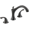 Delta Addison Venetian Bronze QUANTITY (2) Widespread Sink Faucets, 24" Towel Bar, and Roman Tub Filler Faucet INCLUDES Rough-in Valve Package D049CR
