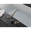 Delta Addison Widespread Stainless Steel Finish Roman Tub Faucet Trim Kit 488983