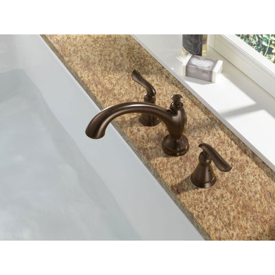 Delta Linden Venetian Bronze Deck Mount Roman Tub Filler Faucet Trim Kit 555624