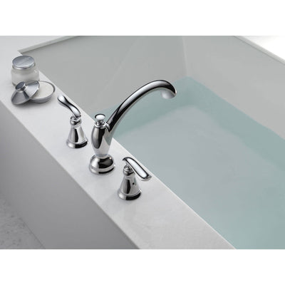 Delta Linden 2-Handle Widespread Chrome Roman Tub Faucet Trim Kit 555622