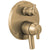 Delta Trinsic Champagne Bronze Finish Modern 17 Series Shower System Control with 6-Setting Integrated Diverter Includes Valve and Handles D3715V