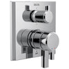 Delta Pivotal Chrome Finish Monitor 17 Series Shower System Control with 6-Setting Diverter Includes Rough-in Valve and Handles D3115V
