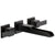 Delta Ara Collection Matte Black Finish Two Handle Wall Mount Bathroom Lavatory Sink Faucet with Channel Spout Includes Rough-in Valve D2090V