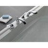 Delta Classic Ledge-Mount Chrome Roman Tub Faucet with Hand Shower Trim 586333