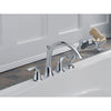 Delta Lahara Deck-Mount Chrome Roman Tub Faucet with Handshower Trim Kit 337857