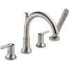 Delta Trinsic Stainless Steel Finish Roman Tub Faucet Trim w/ Hand Shower 590146