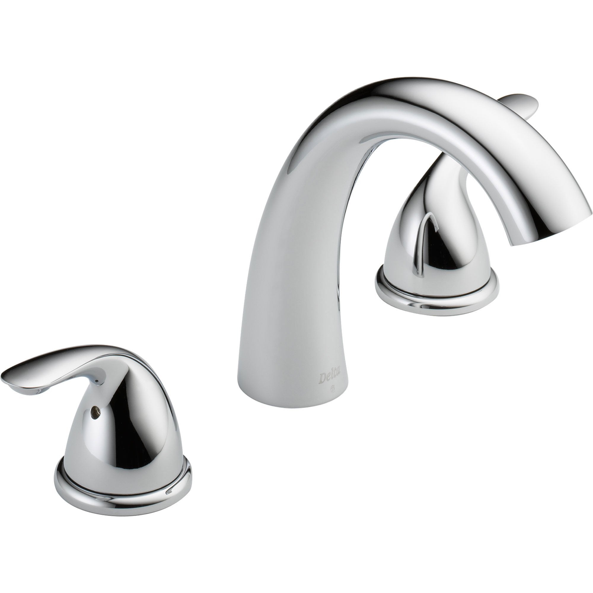 delta garden tub faucet with sprayer Delta Classic Chrome 2-Handle Deck Mount Roman Tub Faucet with Valve D927V
