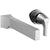 Delta Zura Collection Chrome Finish Single Handle Modern Wall Mount Lavatory Bathroom Faucet Trim Kit (Requires Rough-in Valve) 751339