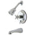 Kingston Brass VB46310ZX Tub and Shower Combination Faucet Polished Chrome