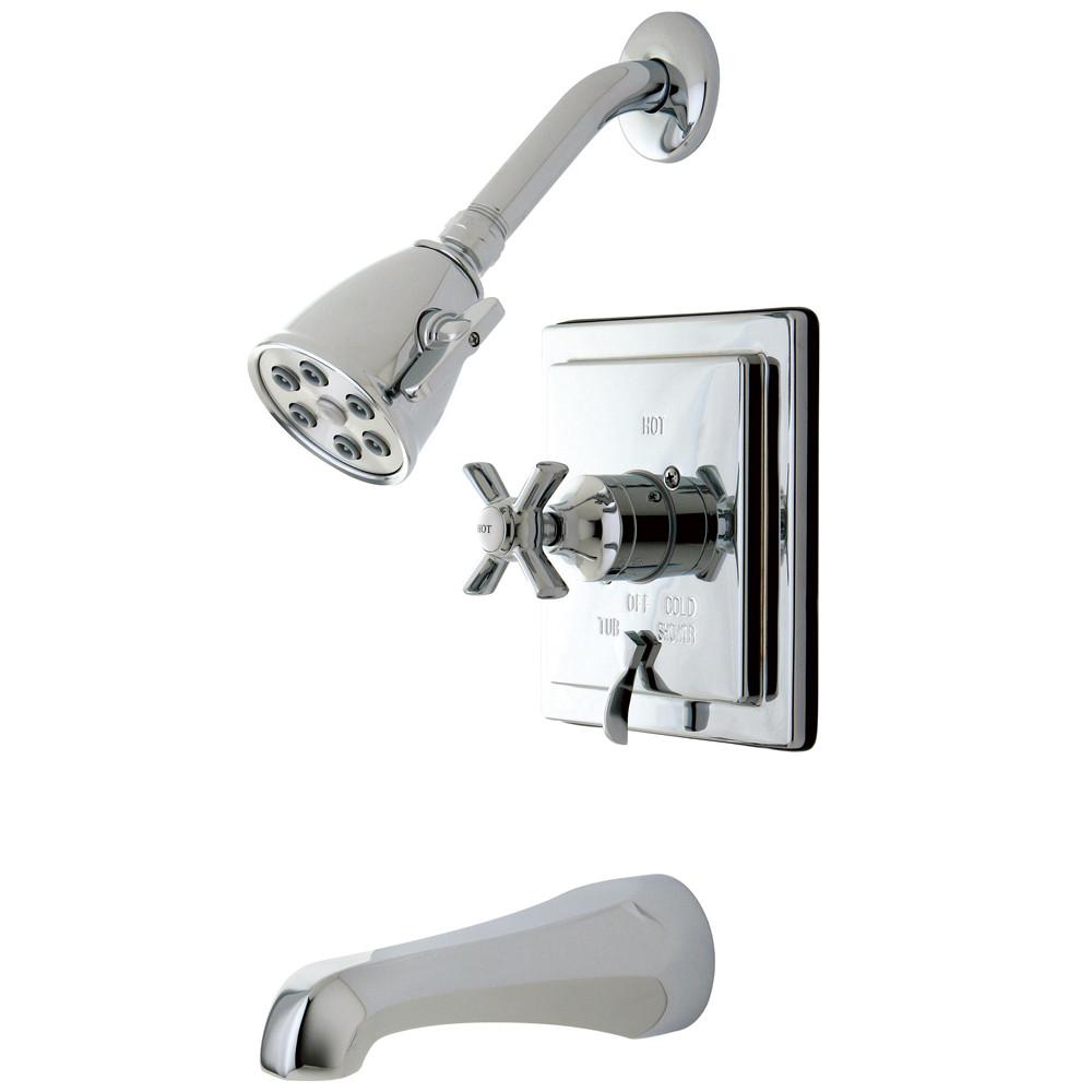 Kingston Brass VB86510ZX Tub and Shower Combination Faucet Polished Chrome