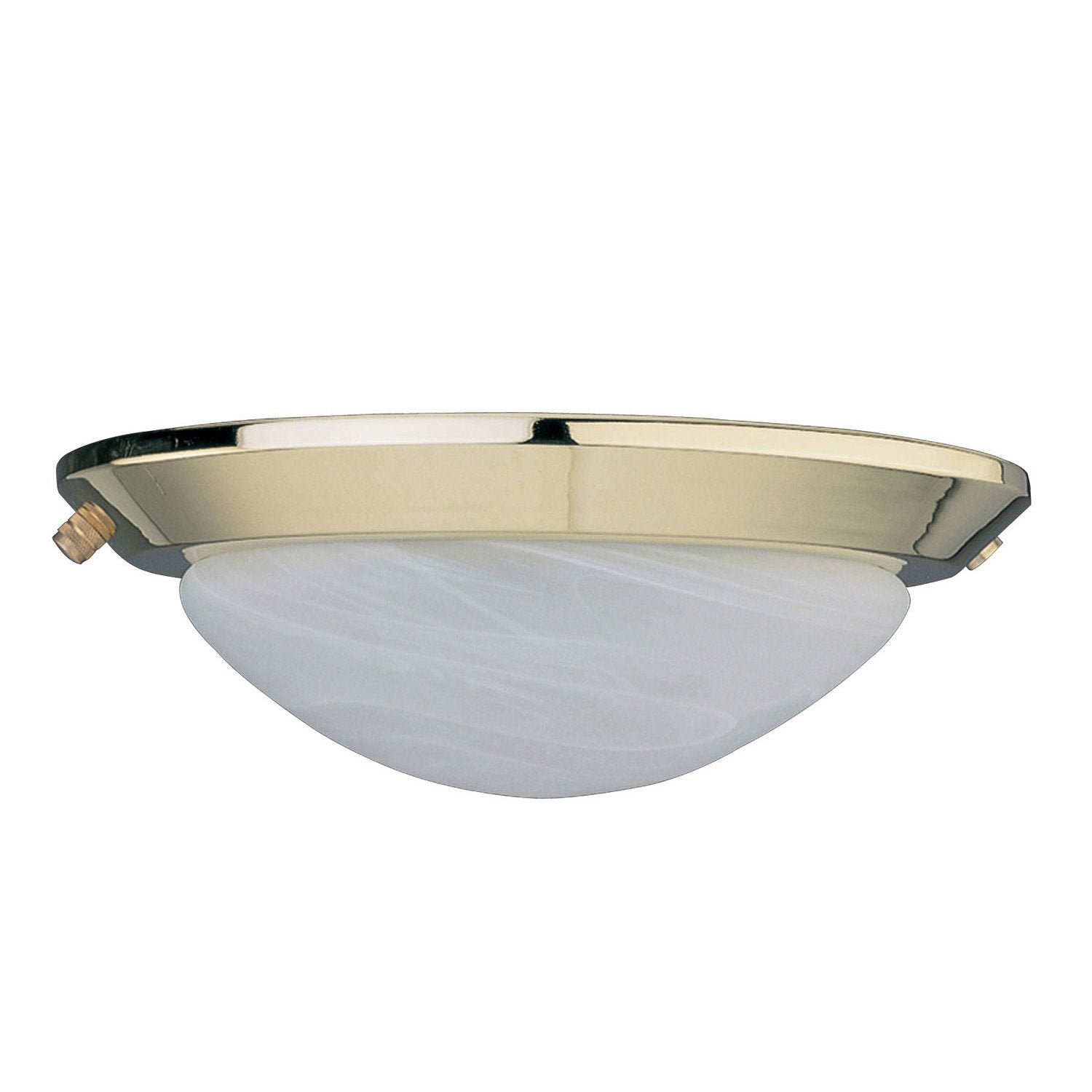 Concord Fans 2 Light Polished Brass Finish Low Profile Ceiling Fan Light Kit