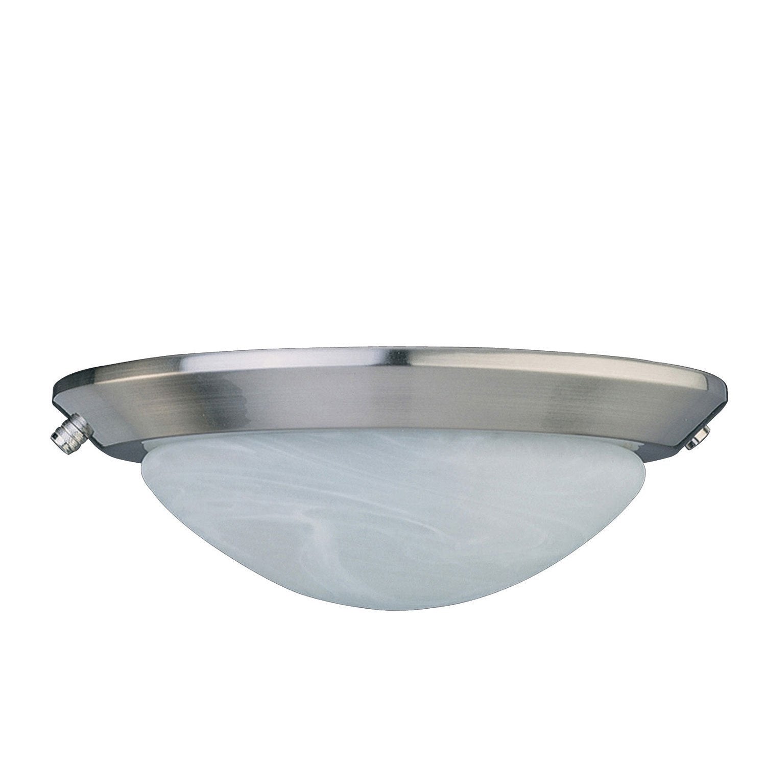 Concord Fans 2 Light Stainless Steel Finish Low Profile Ceiling Fan Light Kit