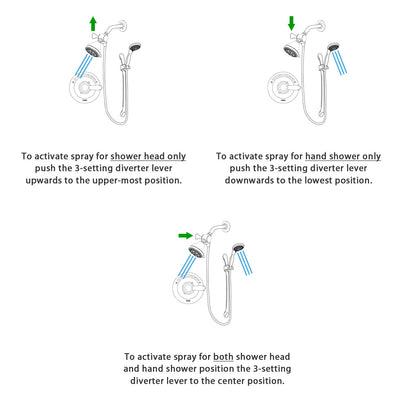 Delta Trinsic Stainless Steel Finish Shower Faucet System Package with Water Efficient Showerhead and Handshower with Slide Bar Includes Rough-in Valve DSP1424V